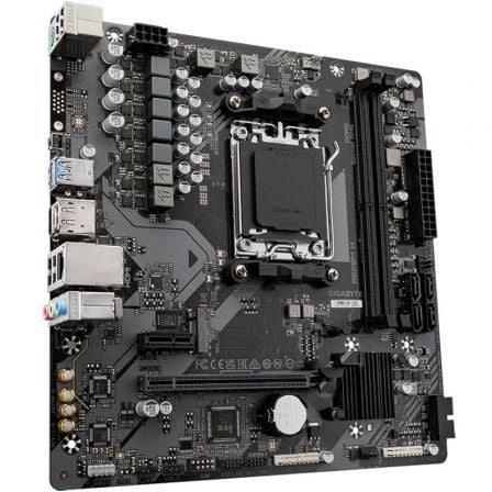 Gigabyte Placa Base A620M H (A620) Socket AM5 Micro ATX - Compatible Ryzen 7000/8000/9000, DDR5, PCIe 4.0, M.2, LAN GbE, DisplayPort/HDMI